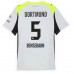 Maillot de foot Borussia Dortmund Ramy Bensebaini #5 Extérieur vêtements 2025-26 Manches Courtes
